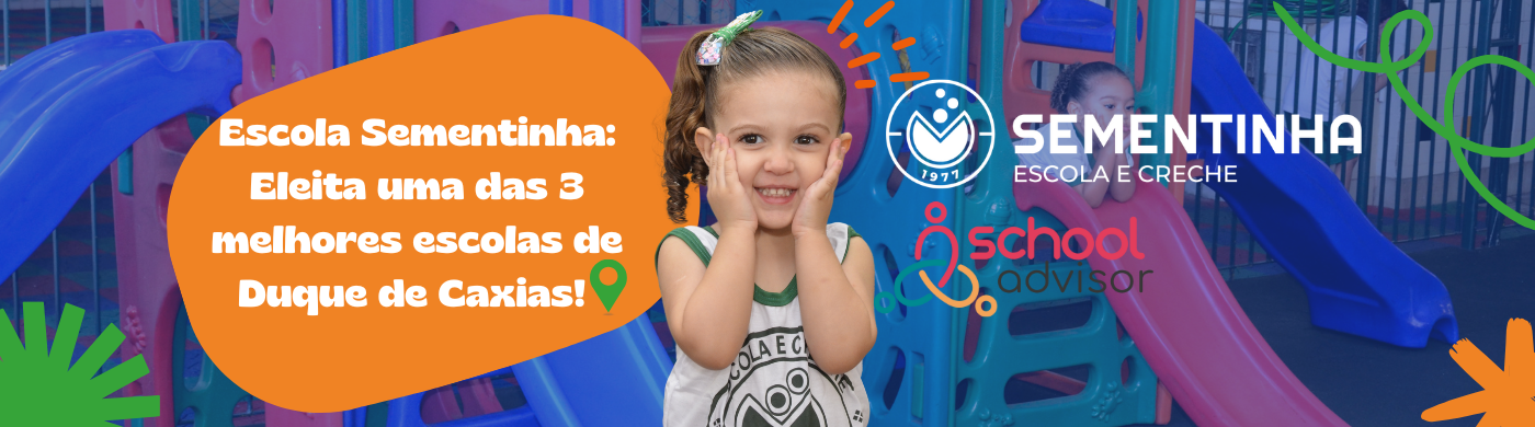 Banner da escola Sementinha