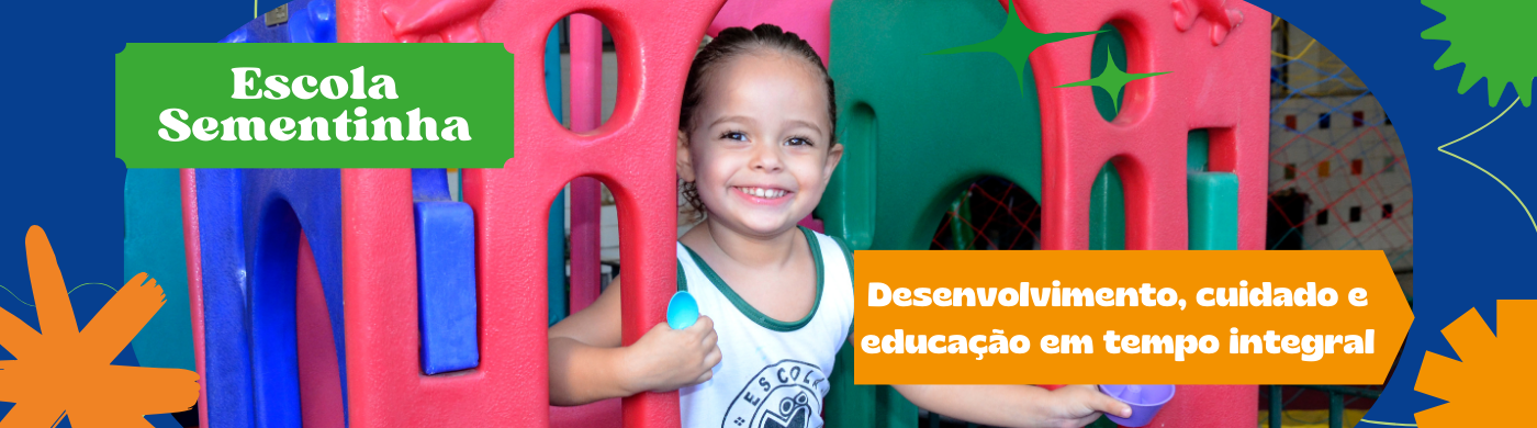 Banner da escola Sementinha