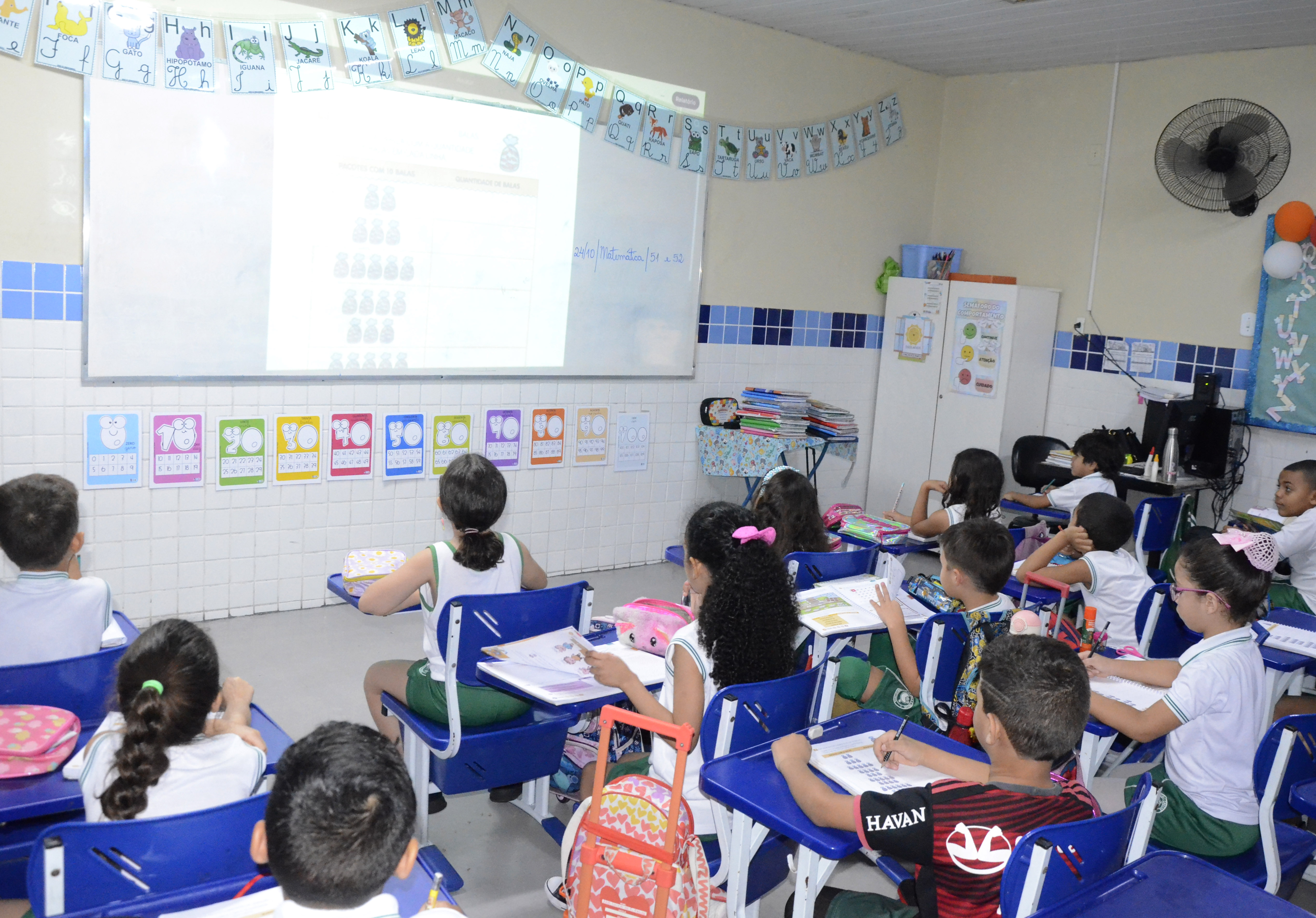 Foto da sala de Escola